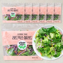 신선함이 그대로 레드믹스 샐러드, 80g, 7팩