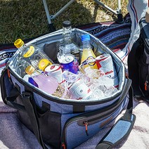 아웃도어 포레스트 접이식 피크닉 쿨러백 아이스박스, 블루, 26L