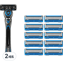 도루코 페이스7 2 프레쉬 면도기 본체 + 면도날 11p 세트, 면도기 + 면도날 11p, 2세트