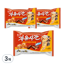 자유시간 미니 솔티드 아몬드 카라멜, 440g, 3개