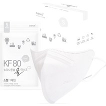 다나마스크 뉴다나온숨 쿨마스크 소형 KF80, 30개입, 1개, 흰색