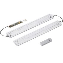 룸인 FPL 55W 형광등 2등 대체용 스마트 리모컨 밝기조절 LED DIY 모듈 50W 세트, 주광색, 1세트