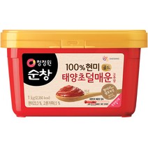 청정원순창 100% 현미 골드 태양초 덜매운 고추장, 1kg, 1개