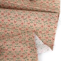 패브릭아트 순면 플라워패턴 원단 30수 엔틱플라워, 베이지