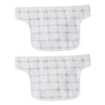 아이엠트루 The 도톰한 The 순한 대나무 아기띠 침패드 2p, 퍼플그레이