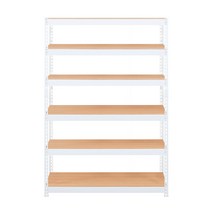 스피드랙 V2 선반 6단 1200 x 400 x 1800 mm, 화이트(앵글)