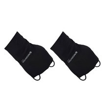 인콘트로 자외선차단 골프 손등토시 오른손착용 2종 세트, 프리사이즈, 블랙, 블랙