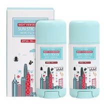 은율 나이트뷰 뽀송 선스틱 이엑스 SPF50+ PA++++, 15g, 2개입