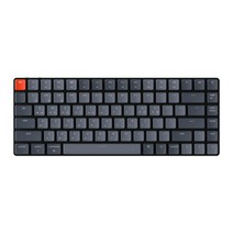 키크론 K3V2 WHITE LED 블루투스 무선 기계식 키보드 적축, 텐키리스, 라이트 그레이