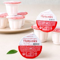 또요 미니 딸기 떠먹는 요구르트, 100ml, 8개