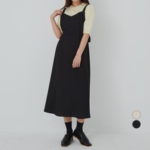 아피나르 뷔스티에 허리 스트랩 원피스