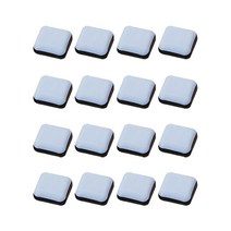 케이홈 가구 발 슬라이드 소음 방지 테프론패드 사각 20mm, 16개입