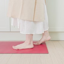 키친어썸 싱크대 주방 발매트, 레드
