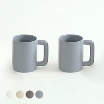 에라토 플랑 베이직 데일리 머그컵 350ml, 애쉬블루, 2개