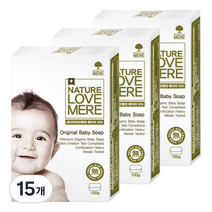 네이쳐러브메레 오리지널 베이비 비누, 100g, 15개