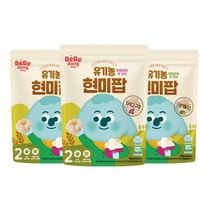 베베당 유기농 현미팝 2종 3봉세트, 1세트, 자색고구마2,단호박플러스