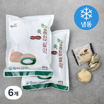 해찬미소 쑥콩찹쌀떡 (냉동), 400g, 6개