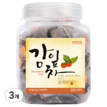 바른약초 감잎차 삼각티백, 1g, 100개입, 3개