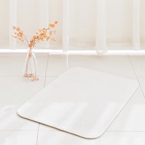 보카시 뽀송 포근 발매트 2p, 크림