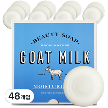 샤워메이트 산양유 비누 화이트, 90g, 48개입