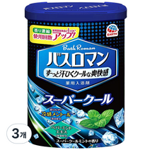 바스로망 입욕제 슈퍼쿨, 600g, 3개