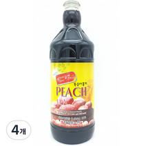복숭아 홍차 원액, 1000ml, 4개