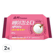 소키 무궁화 프리미엄 베이킹소다 세탁비누, 200g, 2개