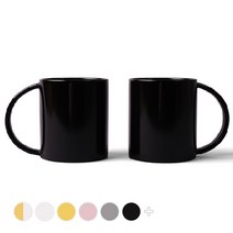 볼볼홈파티 빅머그 600ml, 코코아블랙, 2개