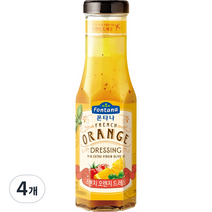 폰타나 프렌치 오렌지 드레싱, 270g, 4개