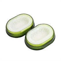 새드리 보송이 비누받침 2p + 스펀지 2p, 그린, 1개