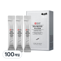 SNP 다이아몬드 워터 슬리핑팩 스틱형, 4ml, 100개입