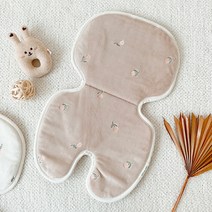 돗투돗 마롤로뜨 유아용 소프트 극세사 에어매쉬 체어라이너 30 x 48 cm, 달콤튤립 베이지