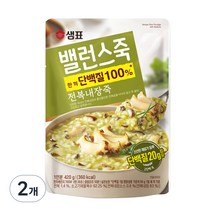 샘표 밸런스죽 전복내장죽, 420g, 2개