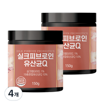초담식품 실크피브로인 유산균Q, 150g, 4개