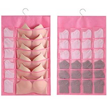 디오셀 옷장정리 양면 속옷 걸이 36칸, 2개, 핑크