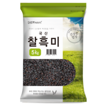 건강한밥상 2022년산 햇곡 국산 찰흑미, 5kg, 1개