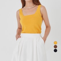 아피나르 스퀘어넥 민소매 니트 나시