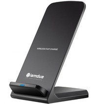 아이엠듀 고속 무선 충전기 거치대 iMD-FC40, 블랙, 1개