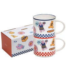 데일리라이크 젤리 베어 머그컵, 01 Cookie, 2개