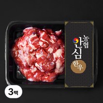 농협안심한우 양지 세절 2등급 국거리용 (냉장), 300g, 3팩