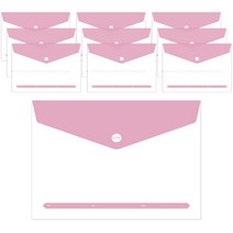 투영디자인 엘리트 포켓 봉투화일, 모카핑크, 10개입