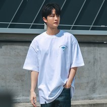 크루클린 웨일 오버핏 반팔 티셔츠 TRS221
