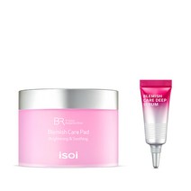 아이소이 불가리안 로즈 블레미쉬 케어 잡티패드 60p + 잡티세럼 5ml, 1세트