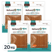 네츄럴오 강아지 간식 100g, 연어맛, 20개입