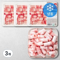 곰곰 돌돌말이 무연골 대패 삼겹살 (냉동), 500g, 3개