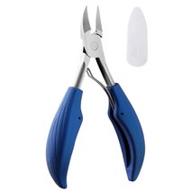 편한 그립감 두꺼운 발톱깎이 관리 니퍼, 블루, 1세트