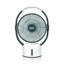 플리커 LED 무선 선풍기, 화이트 + 그린, FL-09CFSC