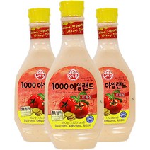 오뚜기 1000아일랜드드레싱, 500g, 3개