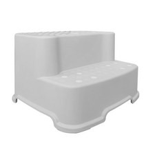 버드시아 논슬립 와이드 2단 유아 디딤대, 연그레이