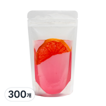 봉지 칵테일 투명 스탠드 지퍼백 13 x 20 cm, 13 x 20cm, 1개, 300개